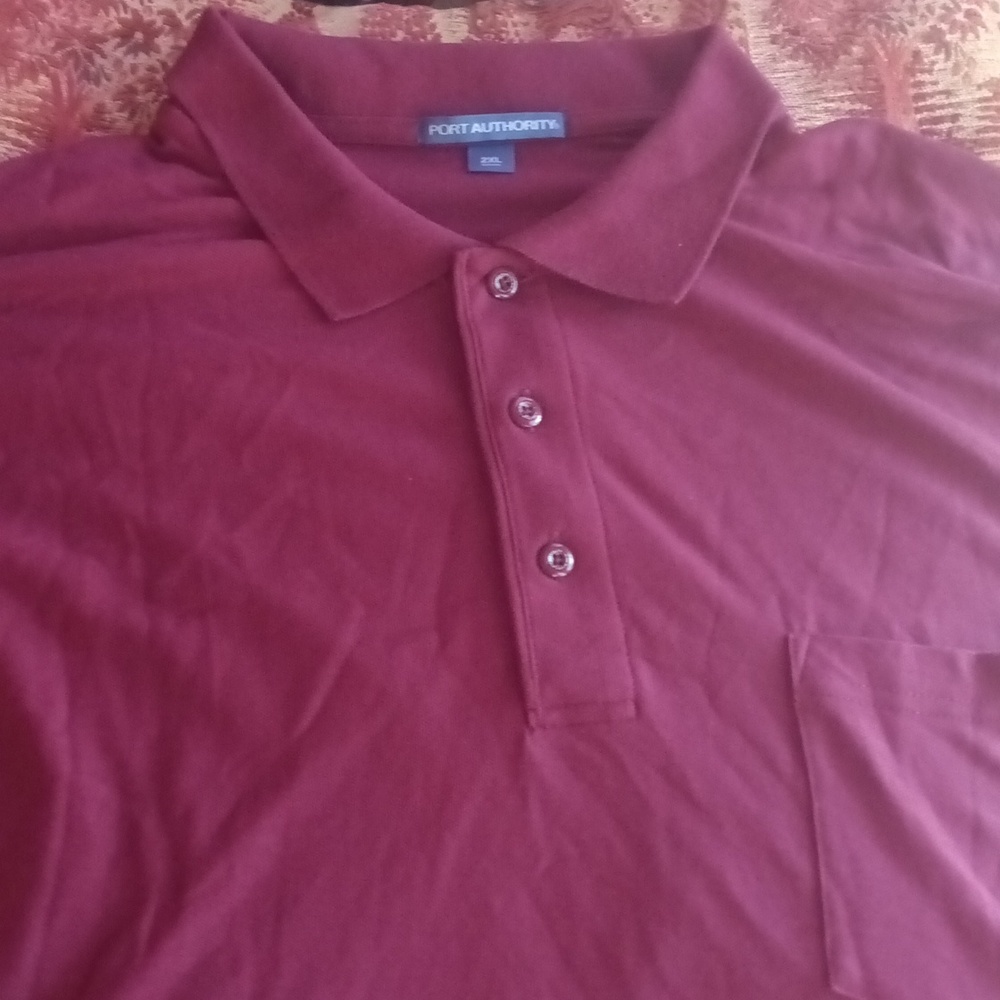 nwot mens port authority polo short sleeve shirt